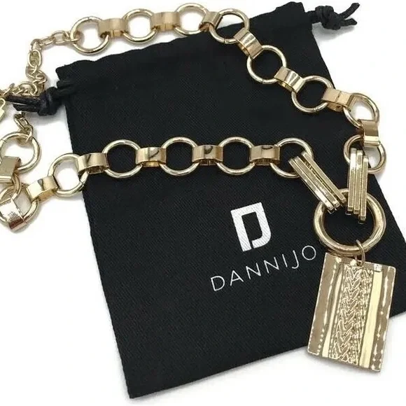 DANNIJO Gold Statement Necklace - Picture 2 of 6